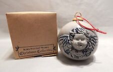 Rowe Pottery Works 1998 Joy to The World  Christmas Ornament picture