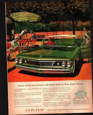 1959 Pontiac PRINT AD New Green 1960 Bonneville Vista Hardtop Tennis Theme b3 picture