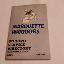 Vintage 1967-1968, Marquette University Student Service Directory, Milwaukee, WI picture