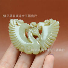 Hetian Jade Chinese Antique Phoenix Jade Pendant Craft Collection Pendant picture