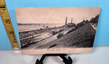 Antique Scene River Front , NY Printed in Germany picture