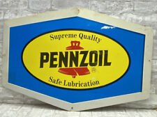Original Pennzoil Safe Lubrication Sign 1960s 1970s See Photos picture