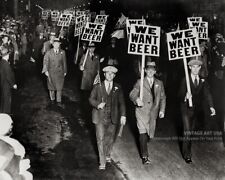 Vintage 1932 Photo ‘We Want Beer’ New York City Anti-Prohibition Parade Wall Art picture