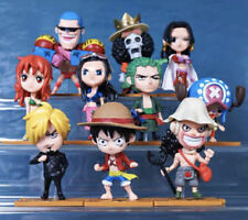 10Pcs/Set One Piece Luffy Zoro Nami Usopp Sanji Chopper Japanese Anime Figures picture
