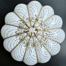VINTAGE BLOWN GLASS CEILING GLASS LIGHT SHADE-LOOK  picture