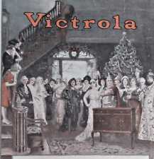 Victrola print ad 1922 vintage illustration retro art 20s Christmas Norman Price picture