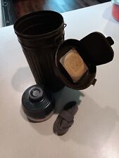 WW2 German Gasmask Canister Plus 1961 Mask Filter  picture