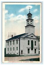 1930 Old Town Church North Attleboro Massachusetts MA Posted Vintage Postcard picture