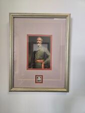 Robert E Lee Framed Print With Stamp Framed - 13