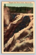 c1946 Kakabeka Falls Ontario, Canada 119 Feet High VINTAGE Postcard picture