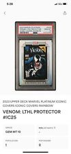 2023 UD Marvel Platinum VENOM LTHL Protector Iconic Cover Rainbow PSA 10 POP 1 picture