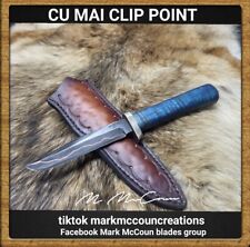 HAND FORGED CU MAI CLIP POINT KNIFE BY MARK MCCOUN MADE IN THE USA #4 picture