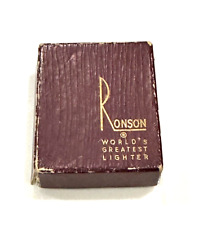 RONSON WORLD'S GREATEST LIGHTER EMPTY CARDBOARD BOX VINTAGE 1960S picture