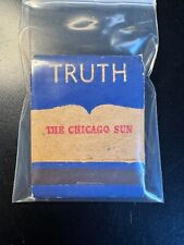 MATCHBOOK - TRUTH - THE CHICAGO SUN - UNSTRUCK picture