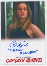 Marvel MCU Custom Autograph Signed Card Brie Larson Captain Marvel Carol Danvers picture
