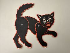 Original Vintage 1940s-1950s Beistle Halloween Cat Decoration picture
