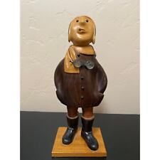 Vintage Romer Pilot Aviator Wooden Hand Carved Figure Made in Italy picture