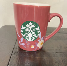 Starbucks Logo 2020 Mauve Floral Mermaid Siren Coffee Tea Mug Cup 10 Fl Oz NEW picture