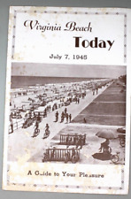 Vintage 1945 Virginia Beach store shops advertising Brochure picture