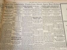 1926 JULY 3 NEW YORK TIMES - YANKS LOSE RUTH OUT INDEFINITELY - NT 5566 picture