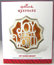 Joy Shines Bright 2014 Hallmark Christmas Holiday Ornament NIB Joy to the World picture
