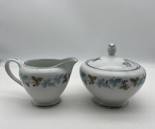 Vintage Fine China - Grapevine Pattern - Sugar Bowl & Creamer picture