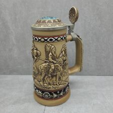 Avon Indians of the American Frontier Beer Stein Handcrafted In Brazil - 1988 picture