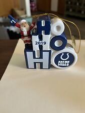 2019 DANBURY MINT INDIANAPOLIS COLTS FOOTBALL CHRISTMAS Hoho ORNAMENT picture