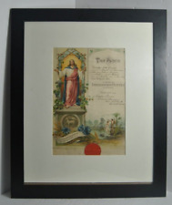 TAUF SCHEIN December 1915 Germany Certificate of Baptism Framed picture