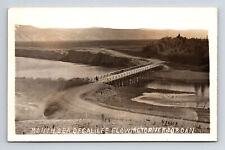 RPPC Bridge at Mouth of Sea of Galilee Flowing into River Jordan Postcard picture
