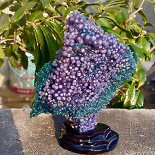 2.34LB Beautiful Natural Purple Grape Agate Chalcedony Crystal Mineral Specimen. picture