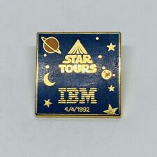 1992 EURODISNEYLAND STAR TOURS IBM Enamel Brass Lapel Pin Square Decor Rare 18 picture