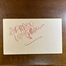 Darren McGavin Signed Autographed 3x5 Index Card picture