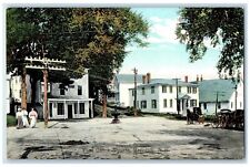 c1910 Post Office Square Exterior View Building Meredith New Hampshire Postcard picture