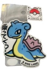 131 Lapras Sticker B-SIDE LABEL Pokemon Center Made in Japan  picture