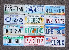LOT of 12 COLORFUL & GRAPHIC License Plates USA License Plate Tag GOOD Group picture