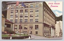 Juneau The Capitol of Alaska State House Federal Building Chrome Postcard 55 picture