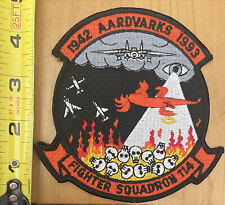 4.5” NAVY VF-114 AARDVARKS 1942-1993 SKULLS EMBROIDERED PATCH picture