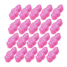 20pcs Pink Stationary Music Note Rubber Eraser Gift picture