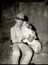 BR56 1960 Rare Orig Photo NICK ADAMS The Rebel Man's Best Friendd Dog Sidekick picture