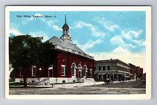 Emporia KS-Kansas, United States Post Office, Antique Vintage Souvenir Postcard picture