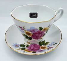 Vintage Floral Rose Teacup and Saucer Vintage Rose Teacup Vintage Teacup picture
