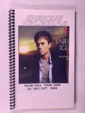 Enrique Iglesias Itinerary Original Vintage Insomniac World Tour 2008 picture