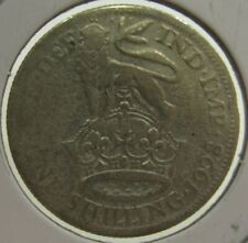1928 British Shilling 50% Silver Coin - Great Britain picture