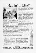 1928 Metropolitan Life Insurance Old Ad, Art by James Montgomery Flagg History picture