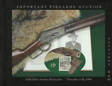 IMPORTANT FIREARMS AUCTIONS NOV 17TH 1998 SESSION 1  BY JOHN R. GANGEL * VF/LN picture
