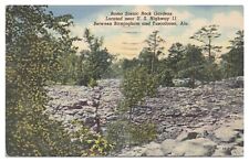 Vintage Bama Scenic Rock Gardens Tuscaloosa AL Postcard c1950 Linen picture