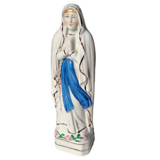 Vintage LADY OF LOURDES Statue Virgin Mary 8 inches Figurine picture