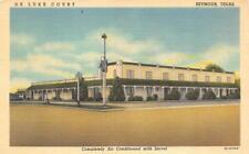 SEYMOUR, TX Texas  DE LUXE COURT MOTEL  Roadside  BAYLOR CO  c1940's Postcard picture