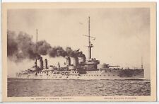 Vintage Military Naval Postcard of French Cruiser 